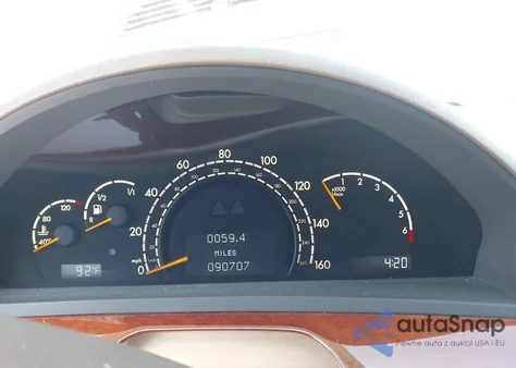 2006 Mercedes-Benz S 430 z USA, uszkodzony, nr VIN WDBNG70J26A479798